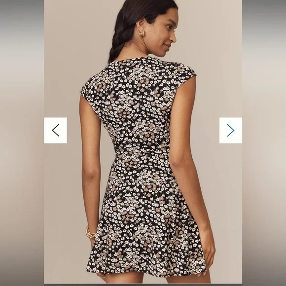 Reformation Yves Knit Mini Dress Medium Juno NWT - Picture 3 of 6